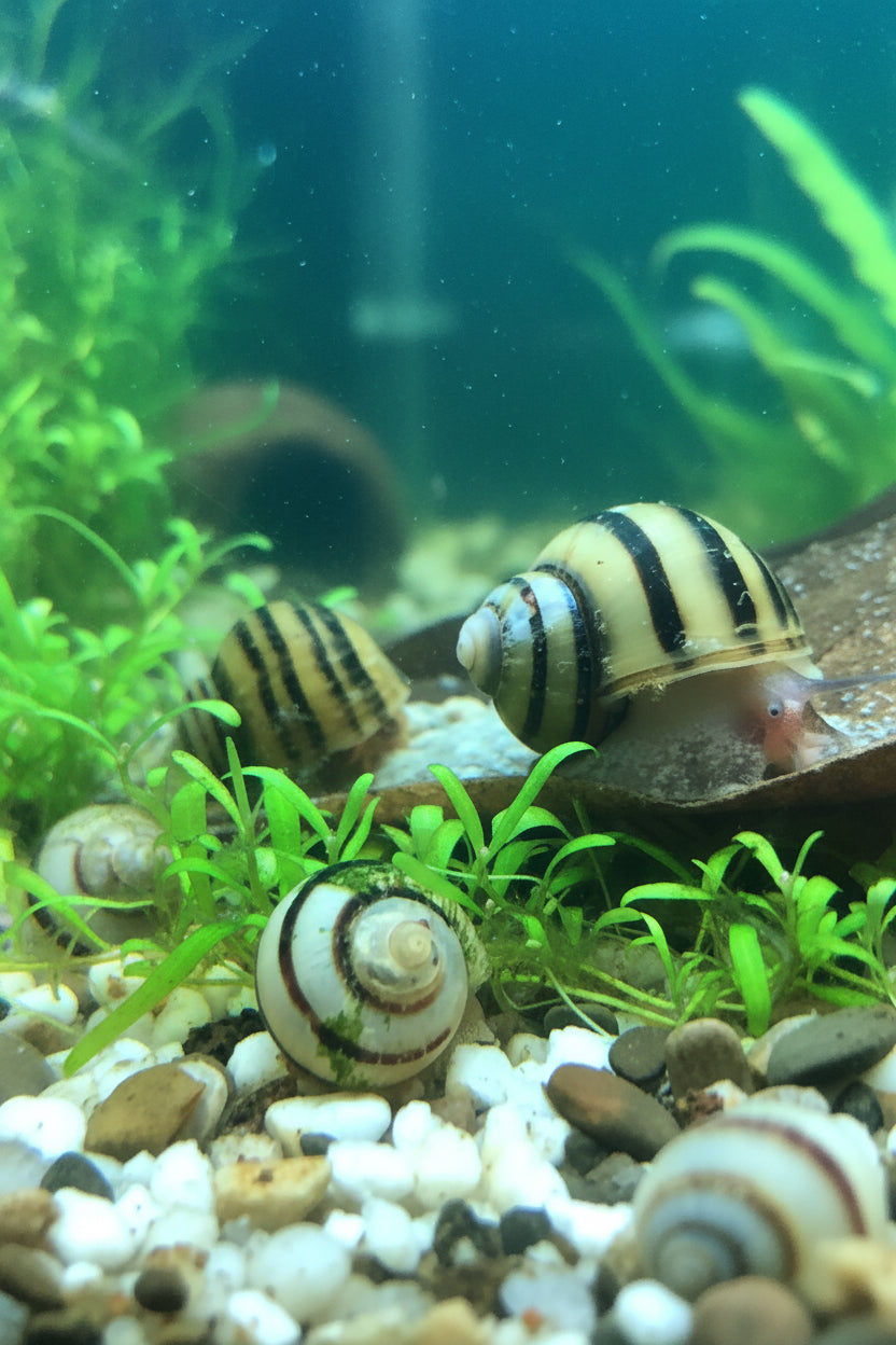 Zebra Apfelschnecke - Asolene spixi