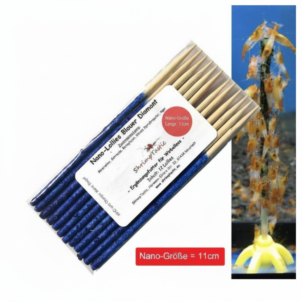 Nano-Lollies Blauer Diamant (12 Stück)